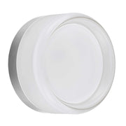 Dainolite 15W Wall Sconce Polished Chrome with Clear & Frosted Acrylic Diffuser