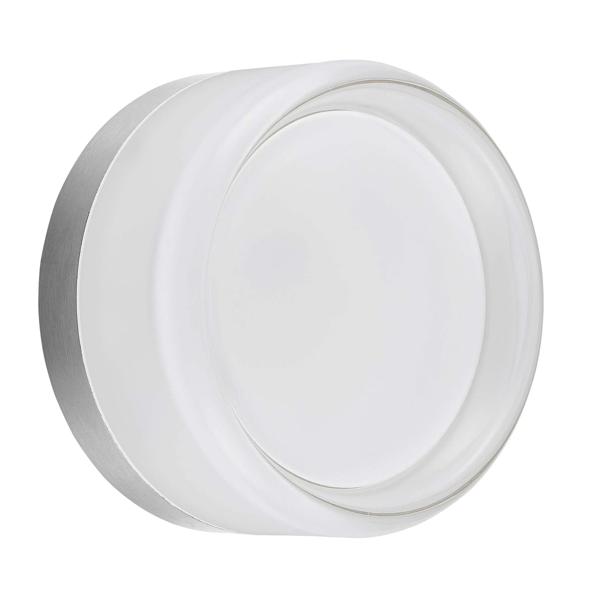 Dainolite 15W Wall Sconce Polished Chrome with Clear & Frosted Acrylic Diffuser