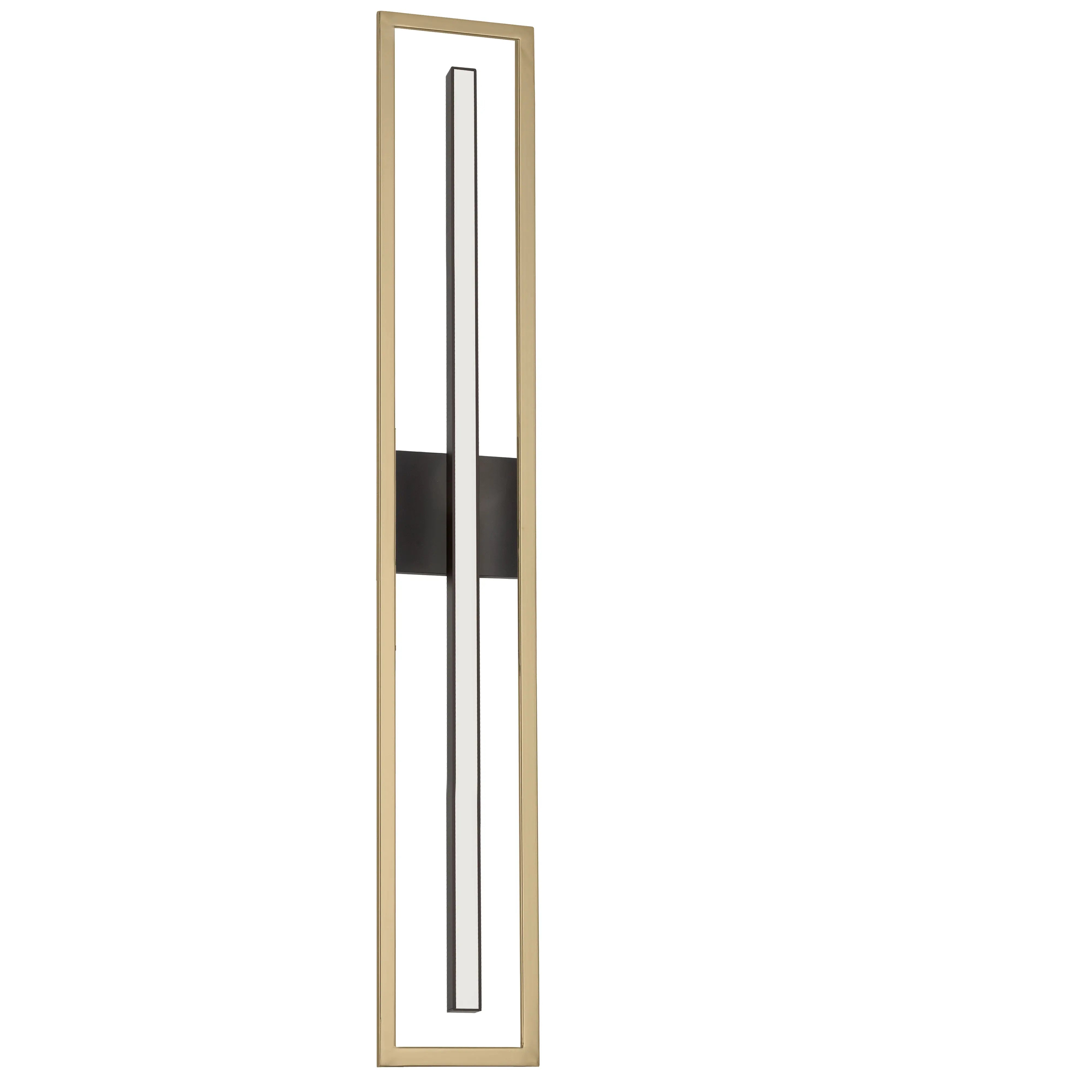 Dainolite 18W Aged Brass & Matte Black Vanity ARL-2818LEDW-AGB-MB