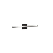 Dainolite 18W Colour Changing Vanity Matte Black with Frosted Acrylic Diffuser