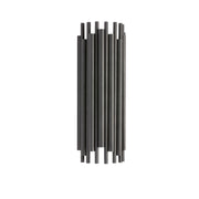 Dainolite 2 Light Halogen Wall Sconce, Matte Black