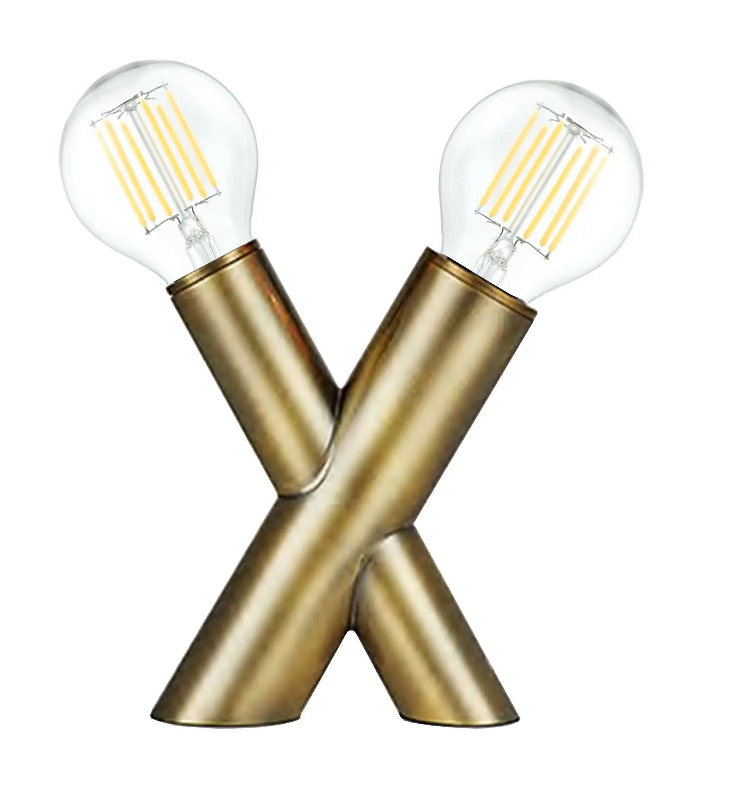 Dainolite 2 Light Table Lamp in Aged Brass