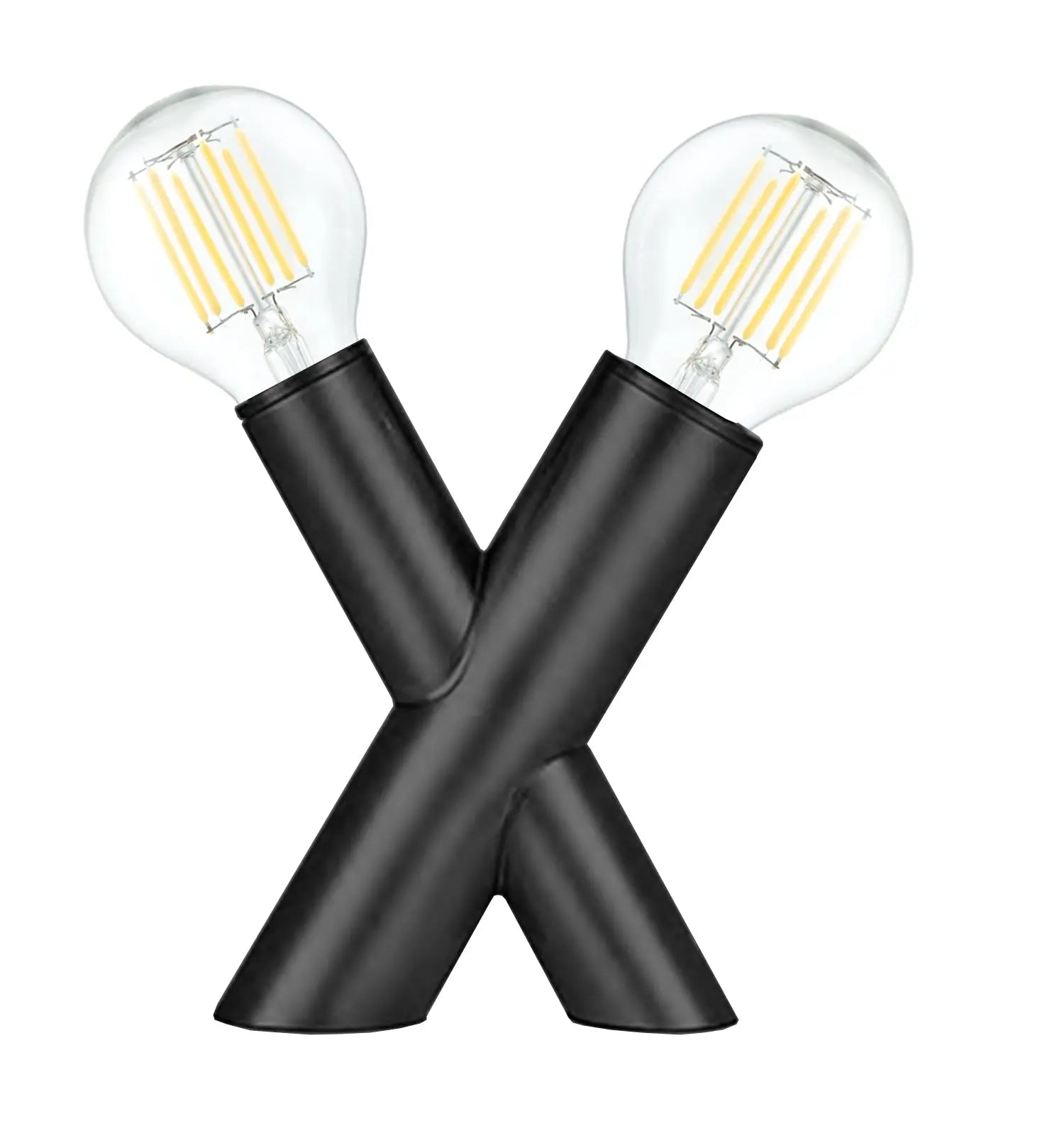 Dainolite 2 Light Table Lamp in Matte Black
