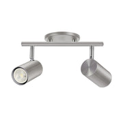 Dainolite 2 Light Track Light in Satin Chrome