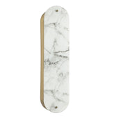 Dainolite 2 Light Wall Sconce in Aged Brass w/ Faux Alabaster Acrylic