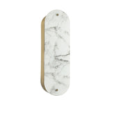 Dainolite 2 Light Wall Sconce in Aged Brass w/ Faux Alabaster Glass