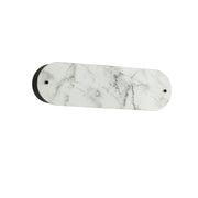 Dainolite 2 Light Wall Sconce in Matte Black w/ Faux Alabaster Acrylic