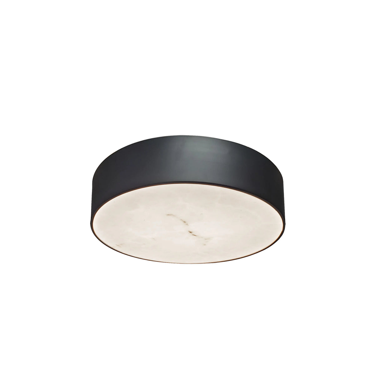 Dainolite 20W Flush Mount in Matte Black w/ Alabaster Diffuser