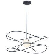 Dainolite 20W Pendant Matte Black with White Acrylic Diffusers