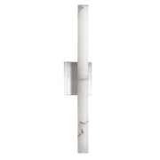 Dainolite 20W Polished Chrome Wall Sconce w/ Alabaster Diffuser