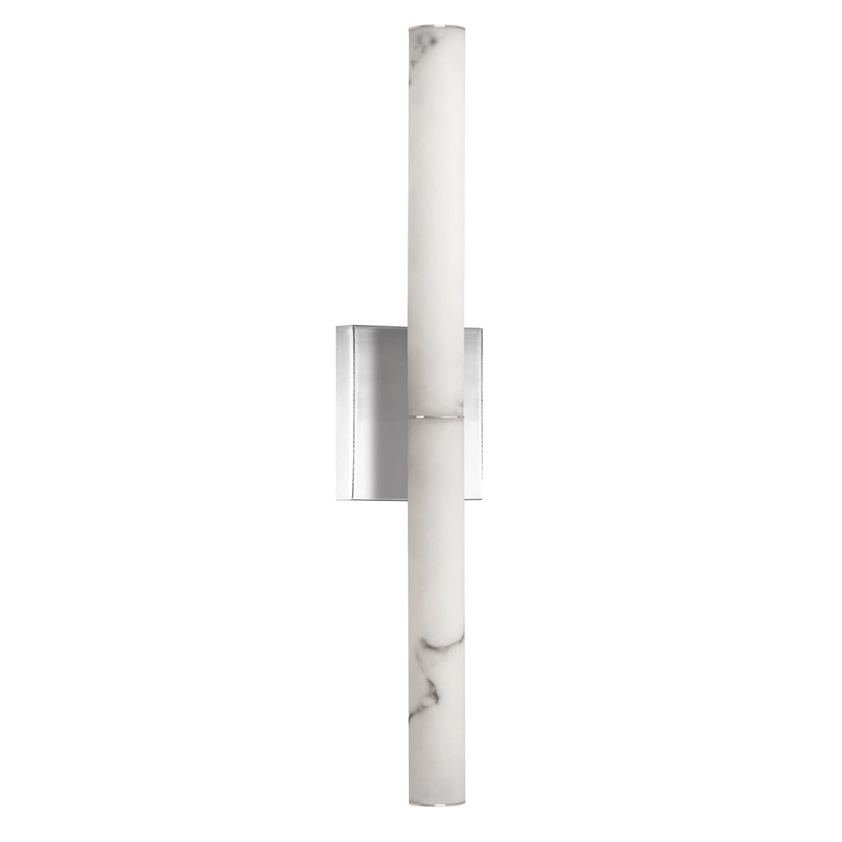 Dainolite 20W Polished Chrome Wall Sconce w/ Alabaster Diffuser
