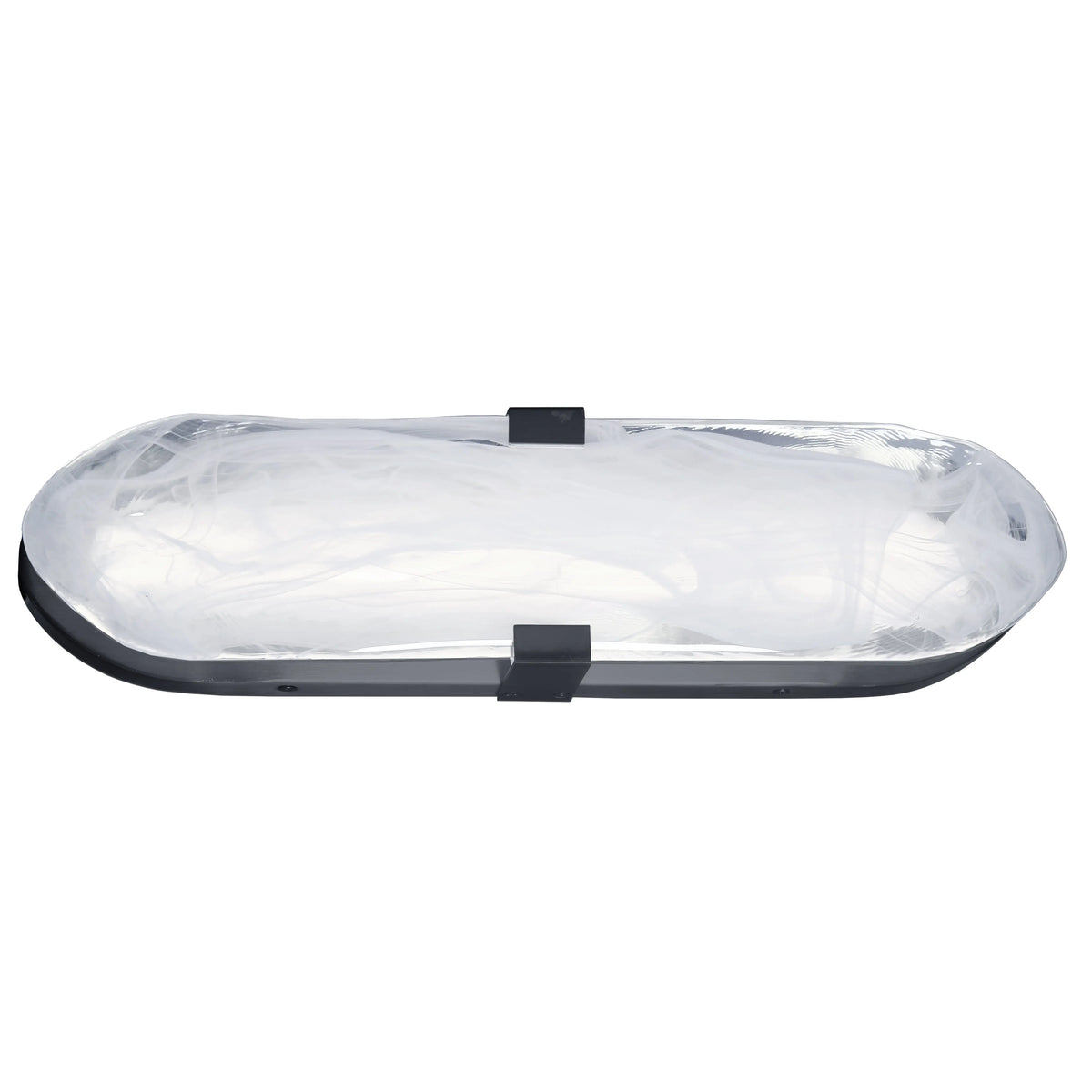 Dainolite 20W Wall Sconce Matte Black with Alabaster Glass