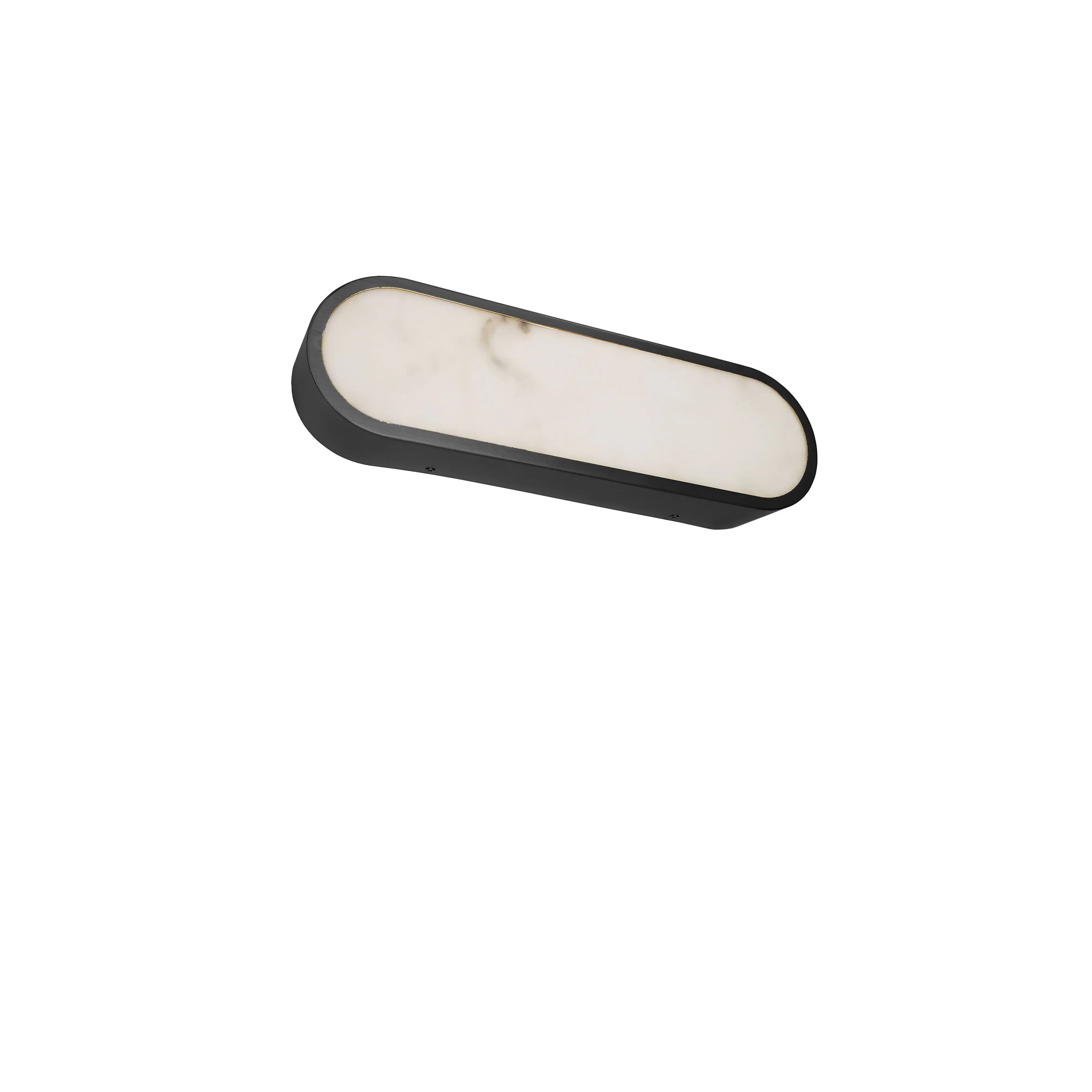 Dainolite 20W Wall Sconce in Matte Black w/ Alabaster Diffuser