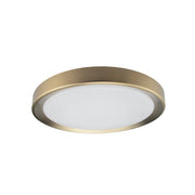 Dainolite 24W 3CCT Flush Mount Aged Brass with White Diffuser