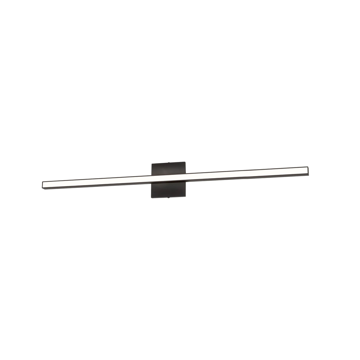Dainolite 24W Matte Black Vanity w/ White Acrylic Diffuser