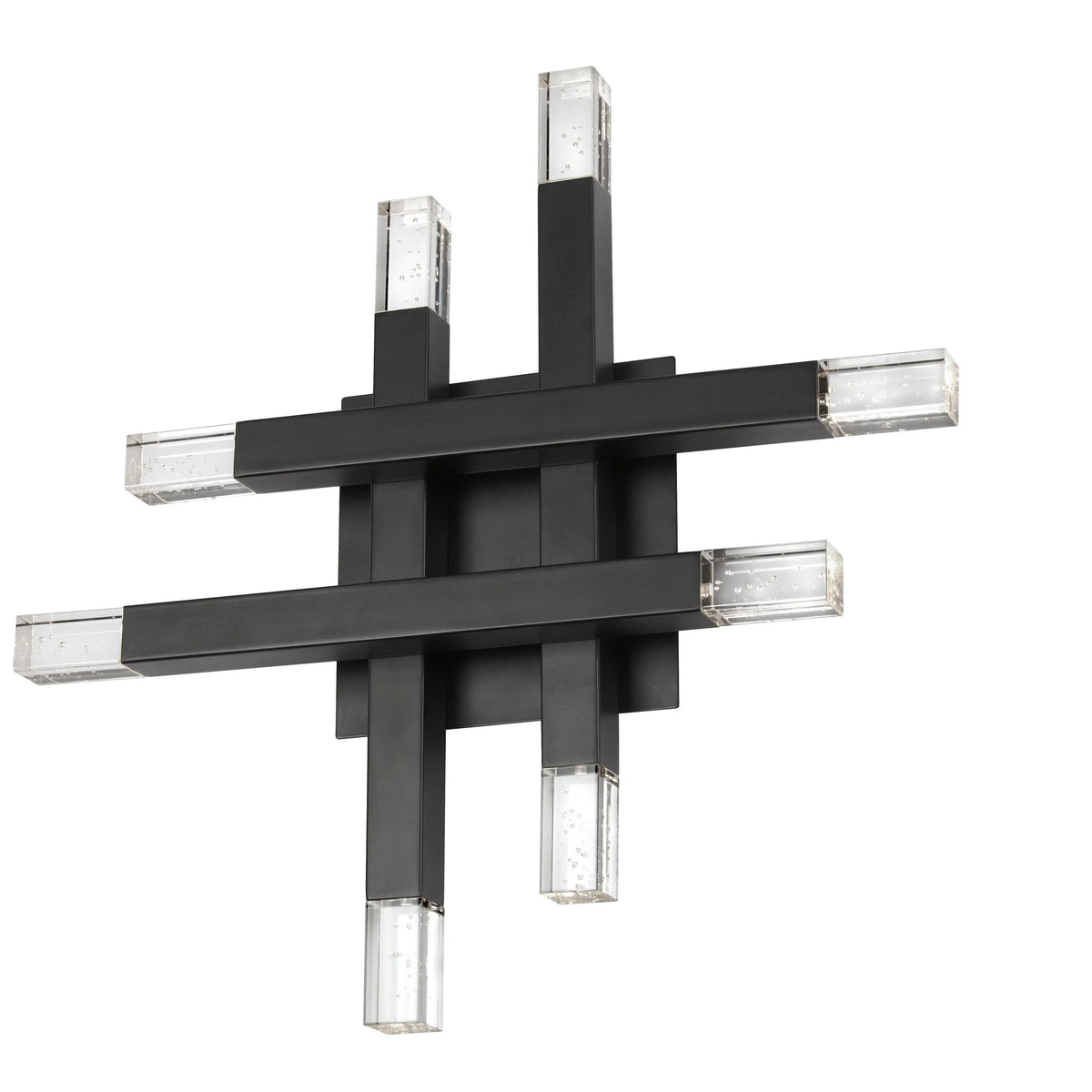 Dainolite 24W Matte Black Wall Sconce w/ Acrylic Diffuser