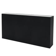 Dainolite 24W Outdoor Wall Sconce, Matte Black with Frosted Acrylic Diffuser