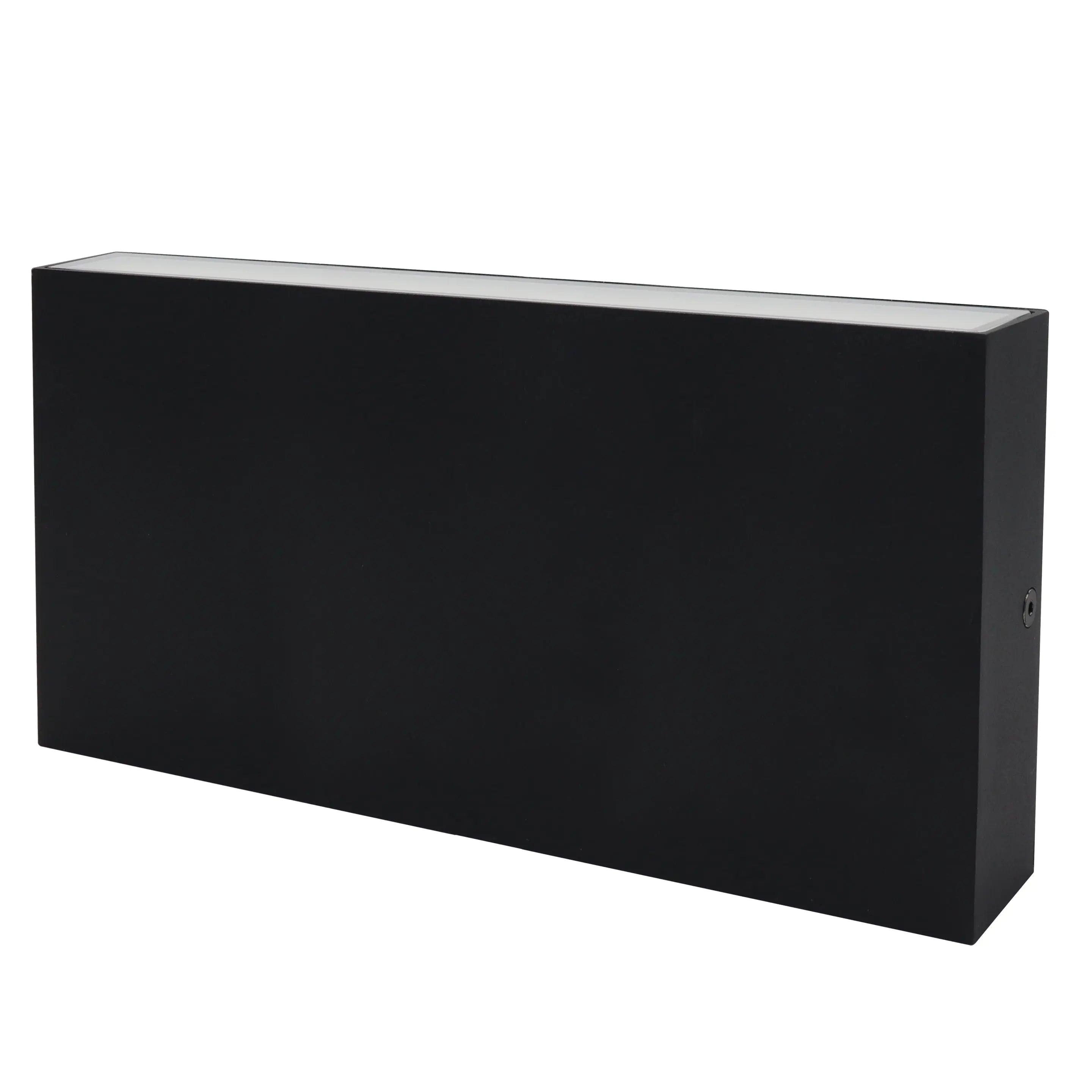 Dainolite 24W Outdoor Wall Sconce, Matte Black with Frosted Acrylic Diffuser
