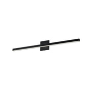 Dainolite 24W Vanity, Matte Black with Frosted Acrylic Diffuser
