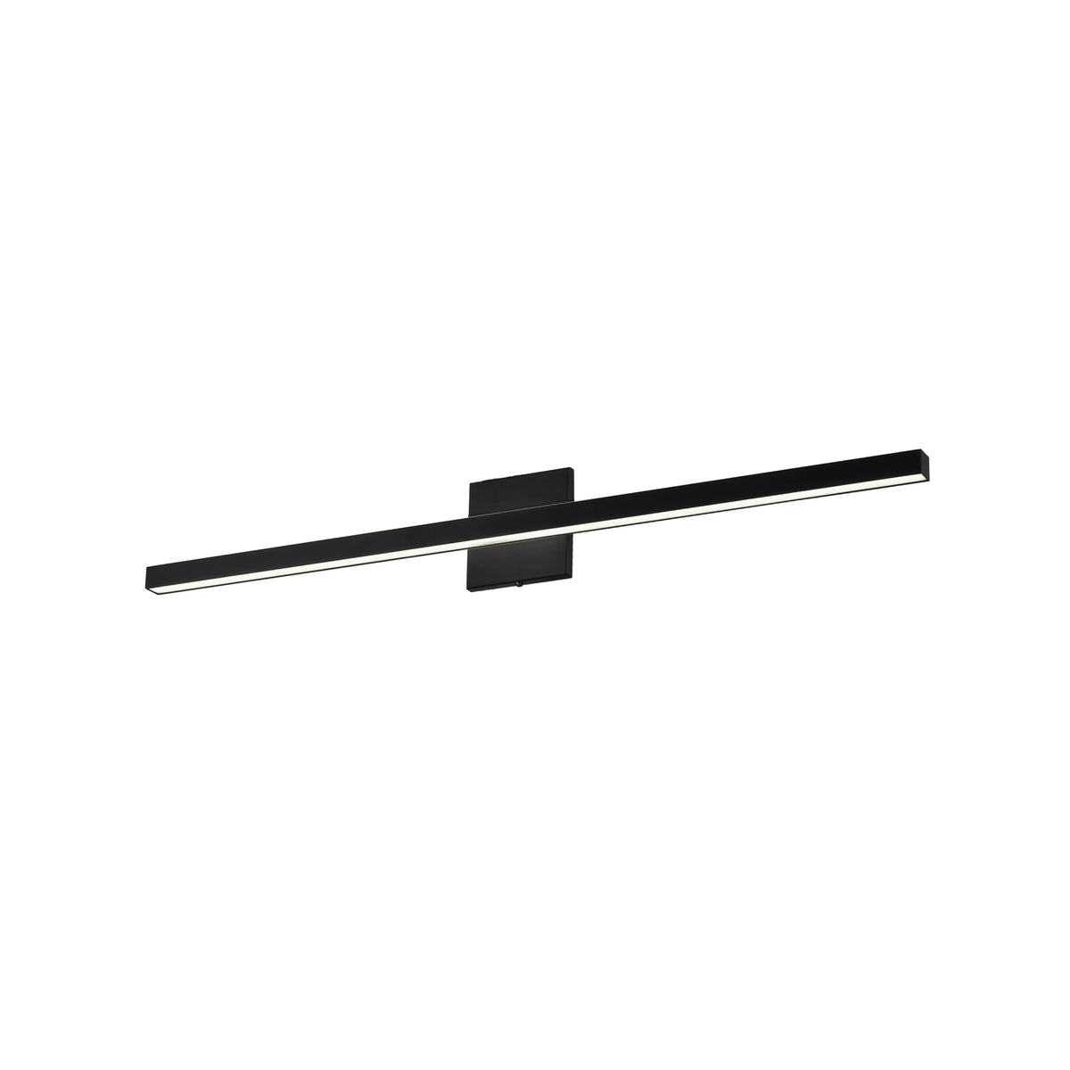 Dainolite 24W Vanity, Matte Black with Frosted Acrylic Diffuser