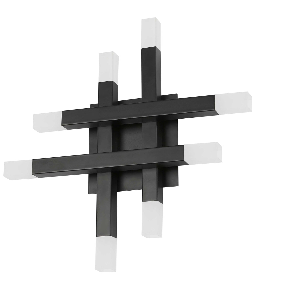 Dainolite 24W Wall Sconce Matte Black with Frosted Acrylic Diffuser