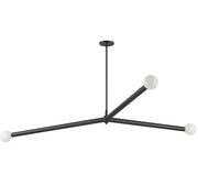 Dainolite 3 Light Incandescent Pendant Matte Black