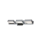Dainolite 3 Light LED Wall Vanity, Polished Chrome Finish