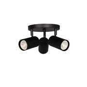 Dainolite 3 Light Spot Light in Matte Black