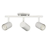 Dainolite 3 Light Track Light in Matte White