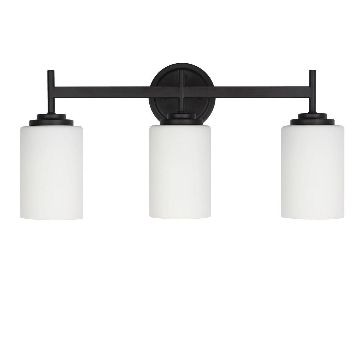 Dainolite 3 Light Vanity in Matte Black