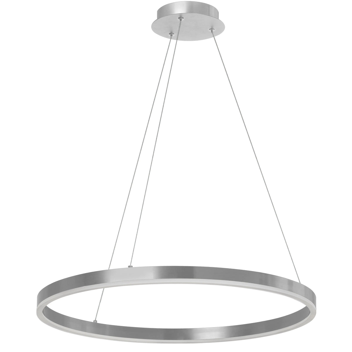 Dainolite 30W Colour Temperature Changing Chandelier, Silver with White Acrylic Diffuser