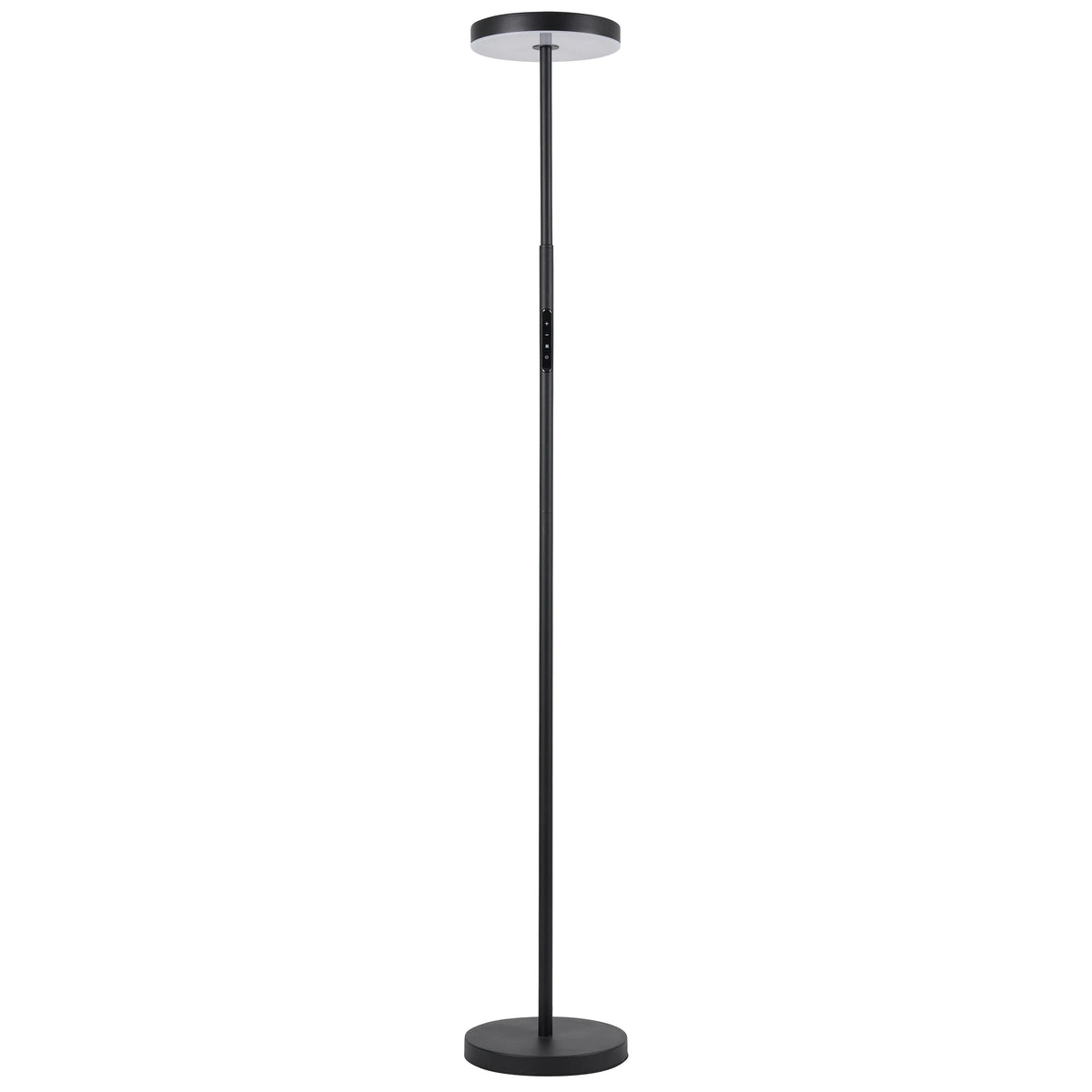 Dainolite 30W Floor Lamp Sand Black with White Acrylic Diffuser