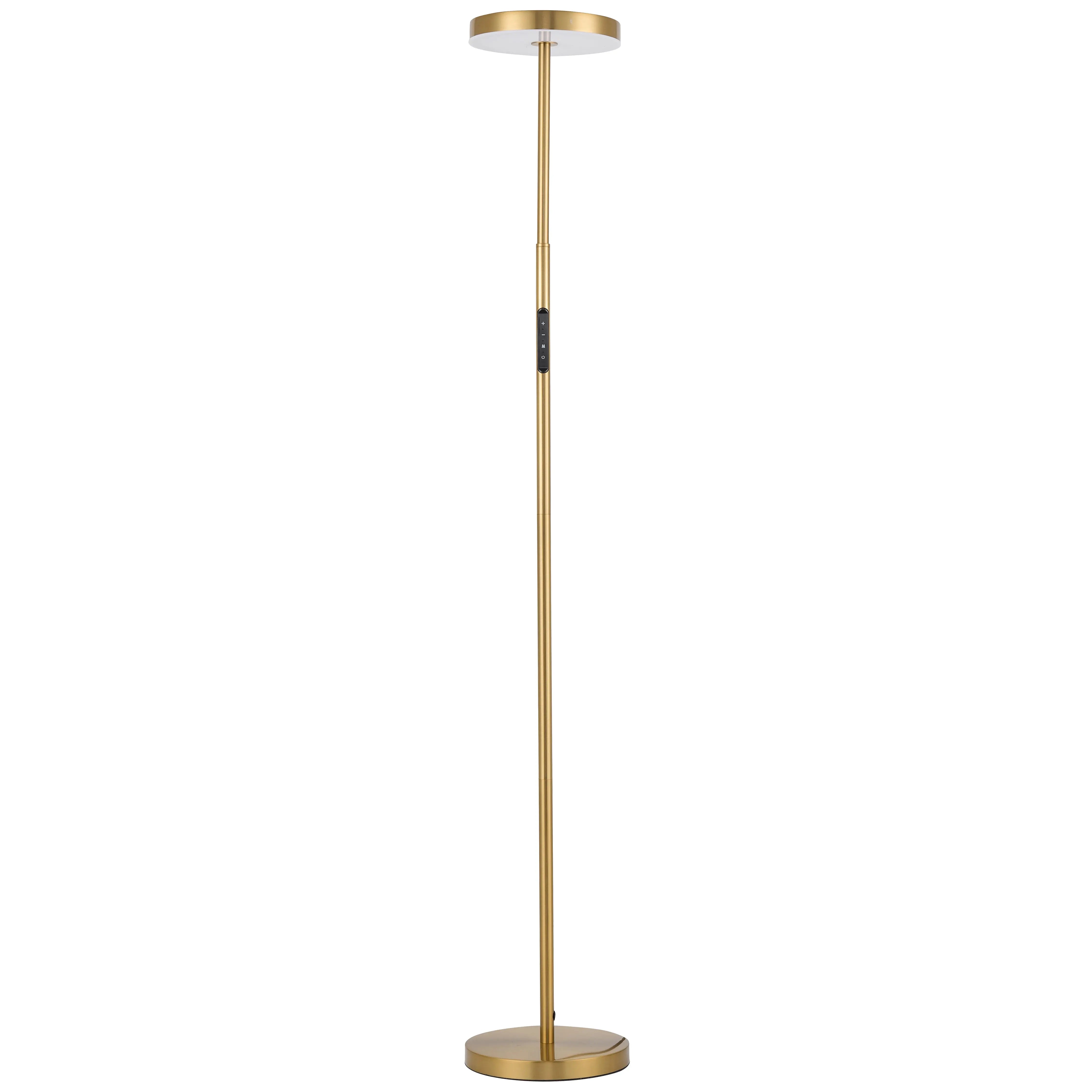 Dainolite 30W Floor Lamp in Polished Chrome w/ White Acrylic Diffuser