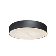 Dainolite 30W Flush Mount in Matte Black w/ Alabaster Diffuser
