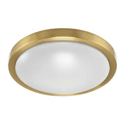 Dainolite 30W Flush Mount, Aged Brass Finish