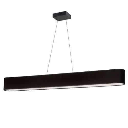 Dainolite 30W Horizontal Matte Black Pendant w/ Black Shade
