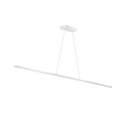 Dainolite 30W Horizontal Matte White Pendant w/ White Acrylic Diffuser