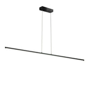 Dainolite 30W Horizontal Pendant, Matte Black with White Acrylic Diffuser