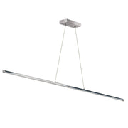 Dainolite 30W LED Horizontal Pendant, Polished Chrome with White Acrylic Diffuser