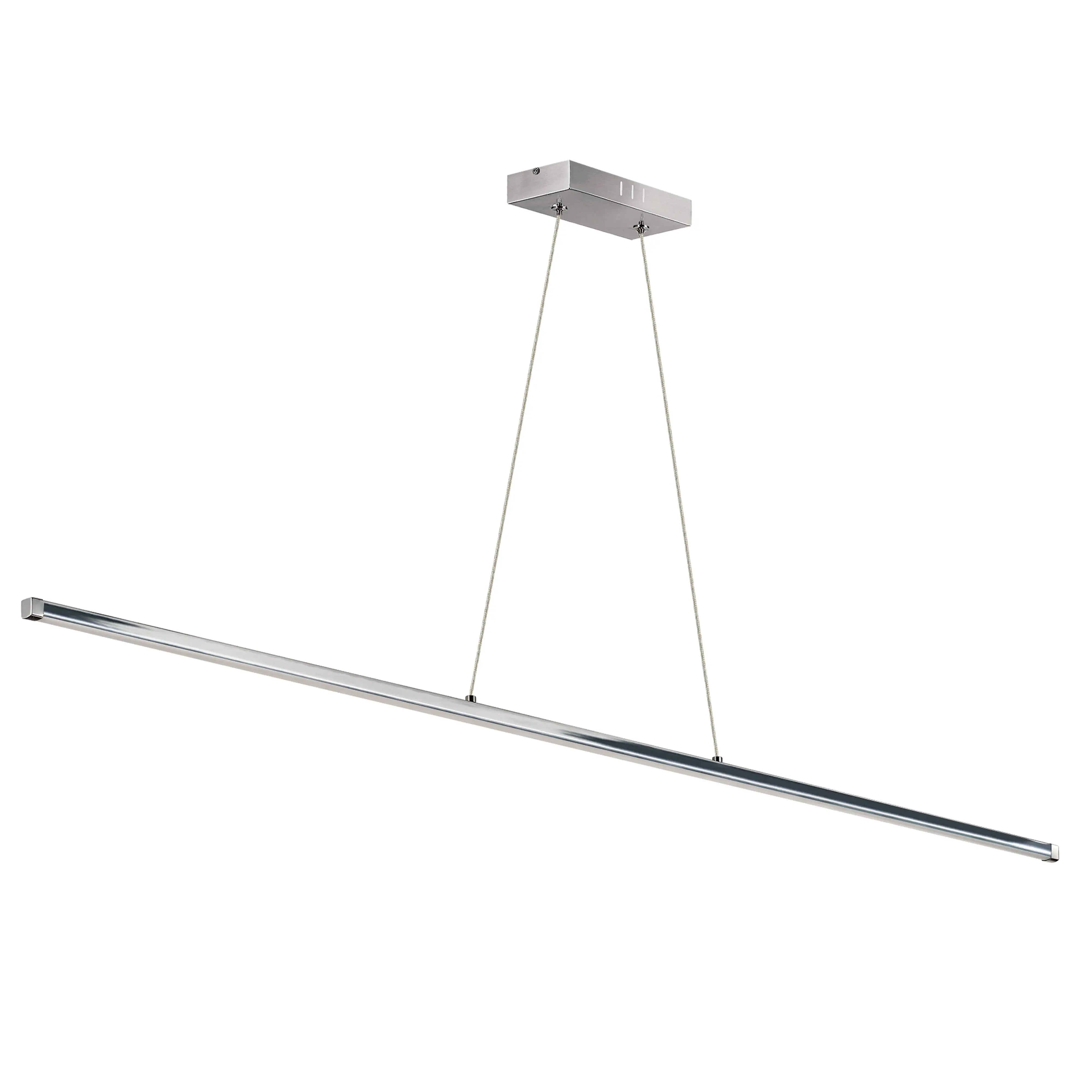 Dainolite 30W LED Horizontal Pendant, Polished Chrome with White Acrylic Diffuser