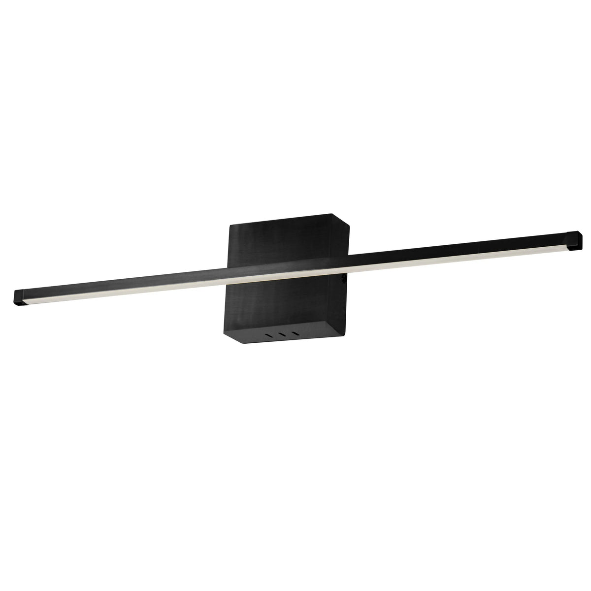 Dainolite 30W LED Wall Sconce, Matte Black with White Acrylic Diffuser