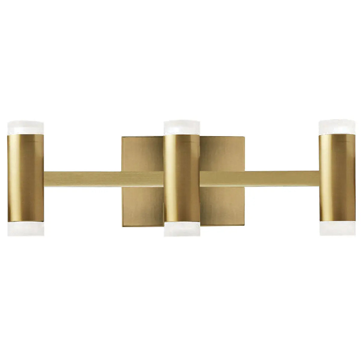 Dainolite 33W LED Vanity, Aged Brass with a Frosted Acrylic Diffuser