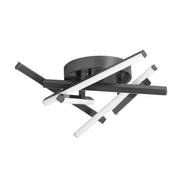 Dainolite 34W Flush Mount Matte Black with White Silicone Diffuser