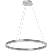 Dainolite 34W Silver Chandelier with White Acrylic Diffuser