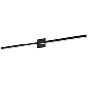 Dainolite 36W Vanity, Matte Black with Frosted Acrylic Diffuser