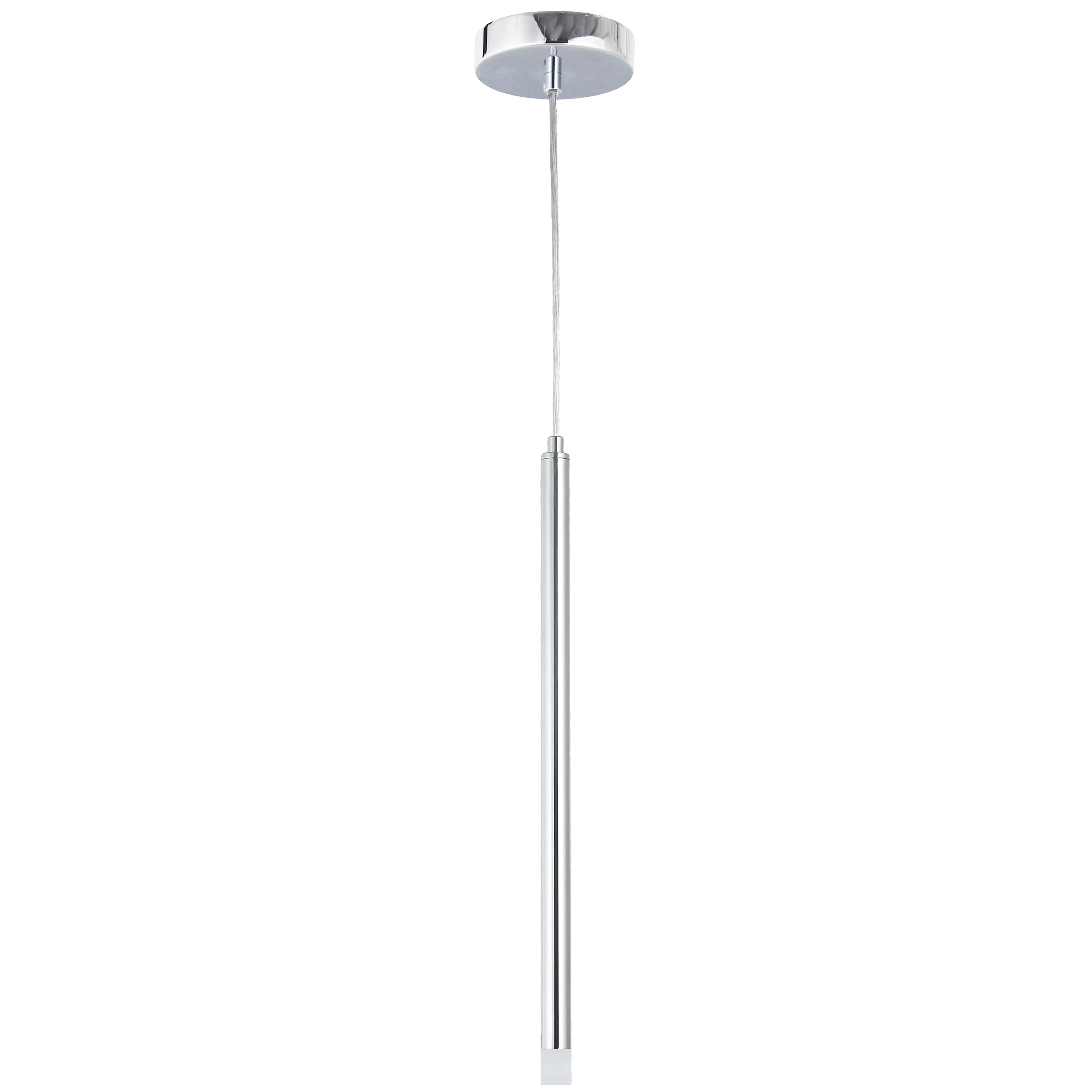 Dainolite 3W Pendant Polished Chrome with Frosted Acrylic Diffuser