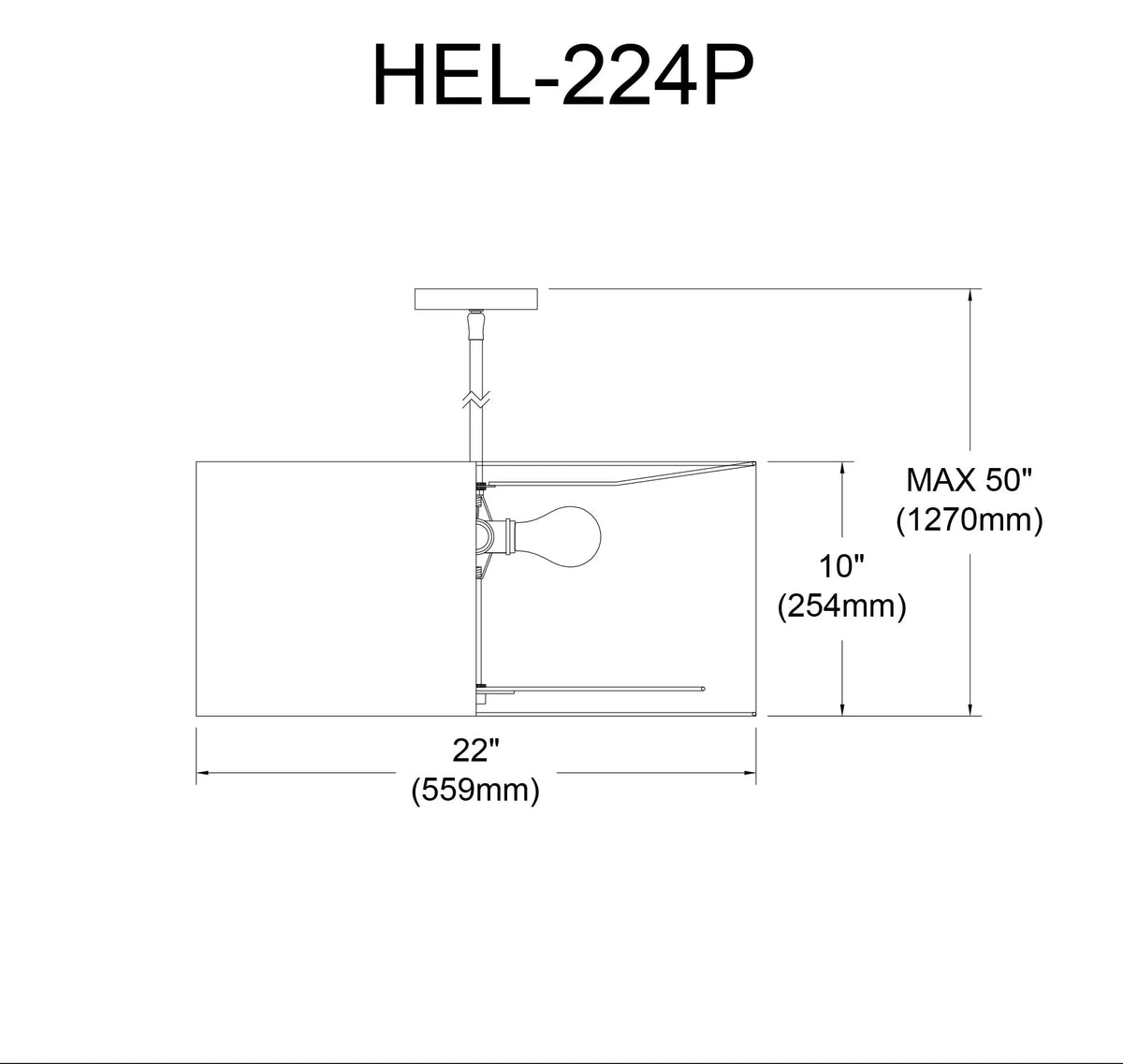 Dainolite 4 Light Helena Pendant Polished Chrome White with White Diffuser HEL-224P-PC-WH