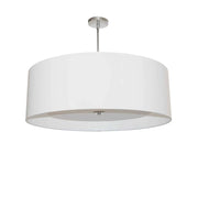Dainolite 4 Light Helena Pendant Polished Chrome White with White Diffuser