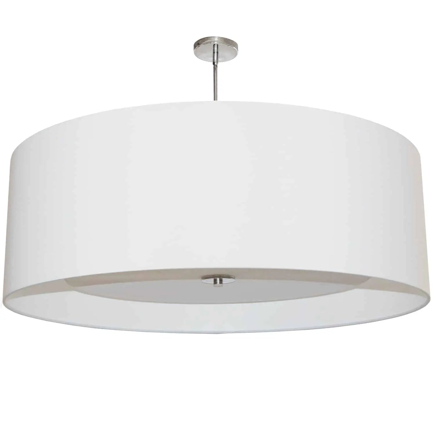 Dainolite 4 Light Helena Pendant Polished Chrome White with White Diffuser