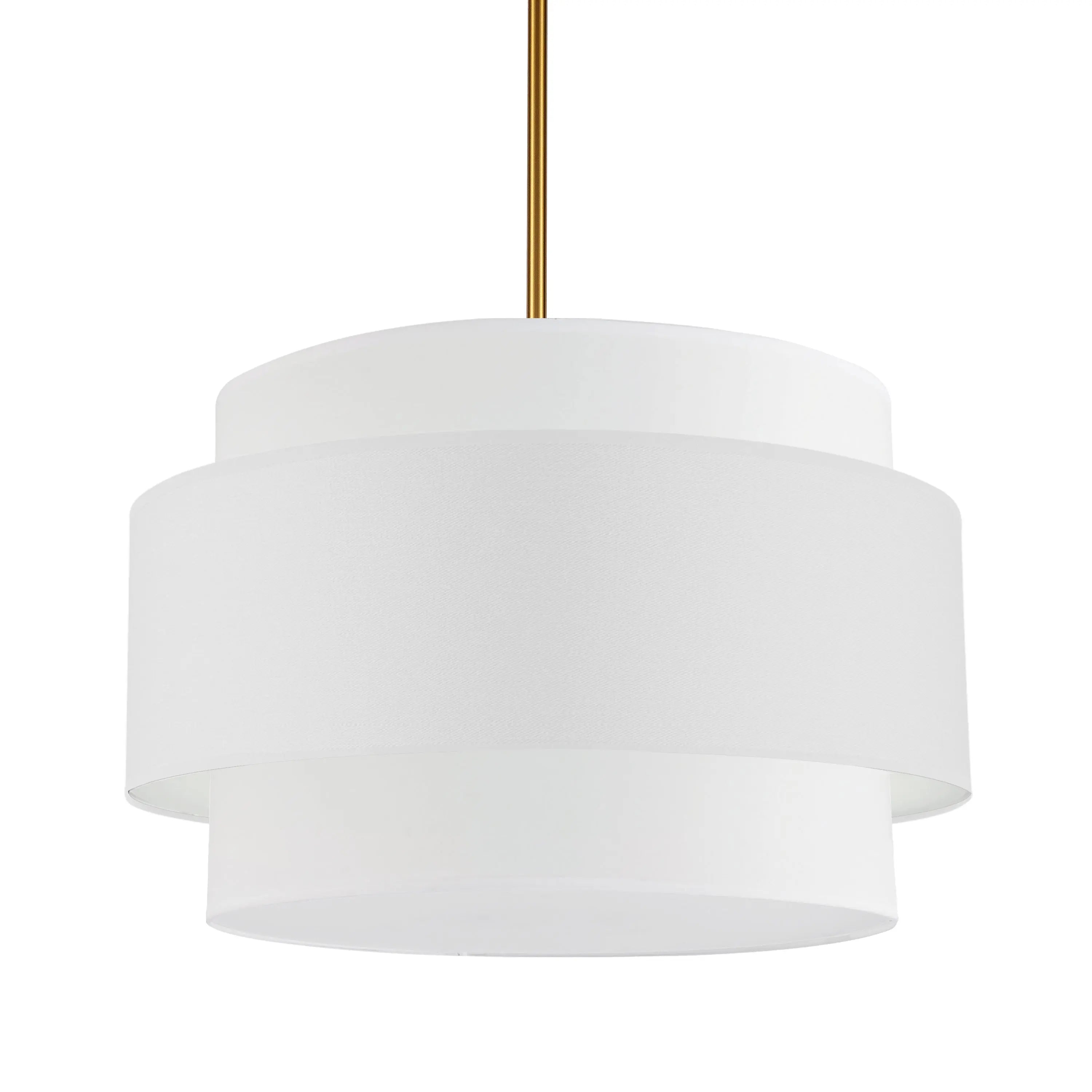 Dainolite 4 Light Incandescent Chandelier, Aged Brass with White Shade